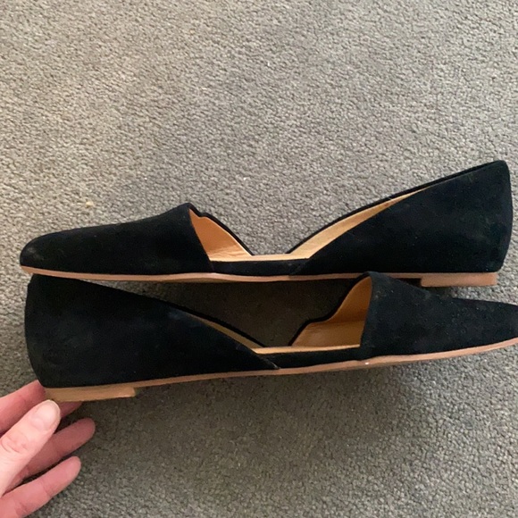JCREW Factory Black Suede Flats - Picture 5 of 5